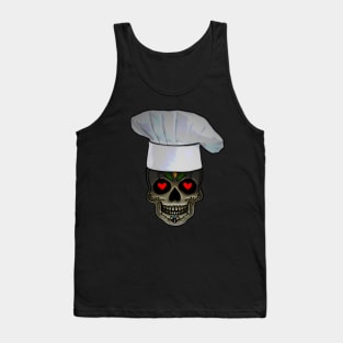 Love Skull Chef Tank Top